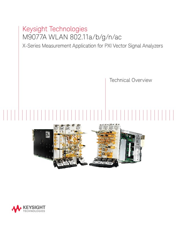 M9077A WLAN 802.11a/b/g/n/ac PDF Asset Page | Keysight